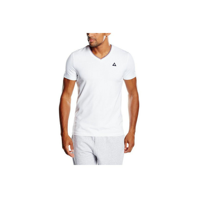 Le Coq Sportif T-Shirt Lauzet Blanc T-Shirts Manches Courtes Homme